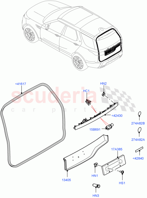 Part Diagram for Land Rover LR161436