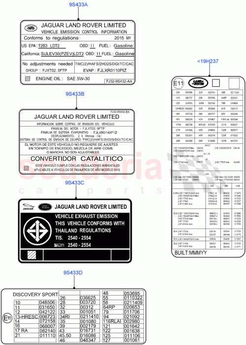 Part Diagram for Land Rover LR070119