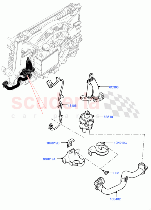 Part Diagram for Land Rover LR092141