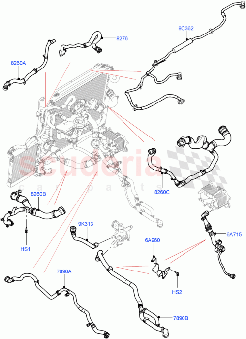 Part Diagram for Land Rover LR140820