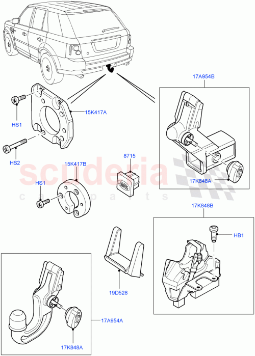 Part Diagram for Land Rover VSA500060