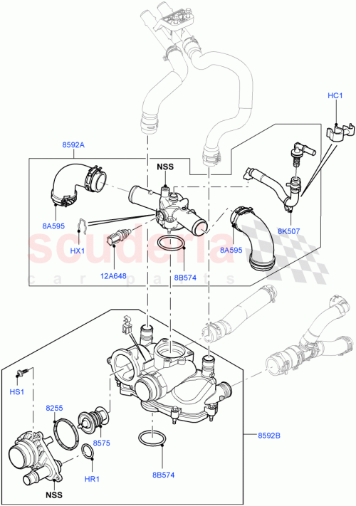 Part Diagram for Land Rover LR023138