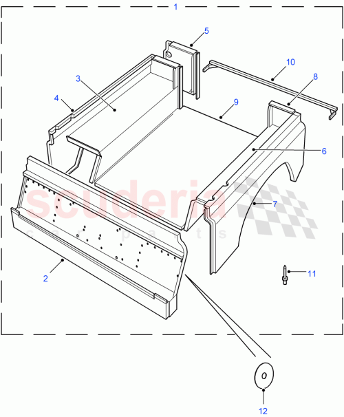 Part Diagram for Land Rover ALA711140