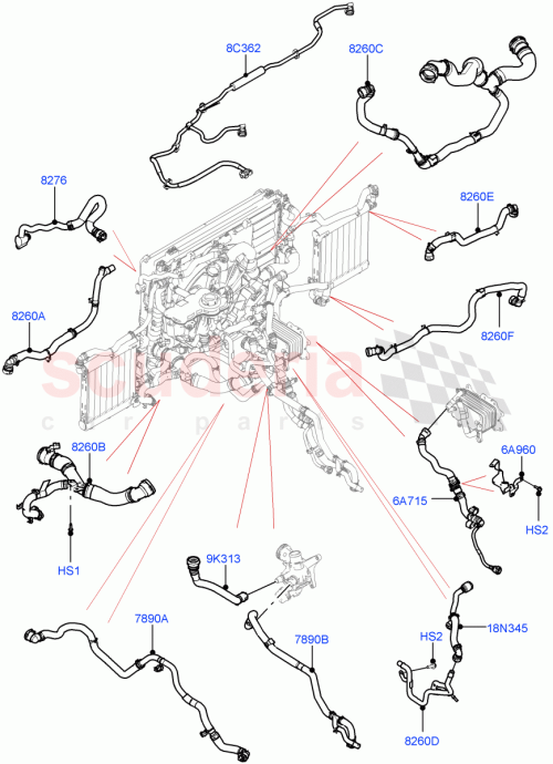 Part Diagram for Land Rover LR140907