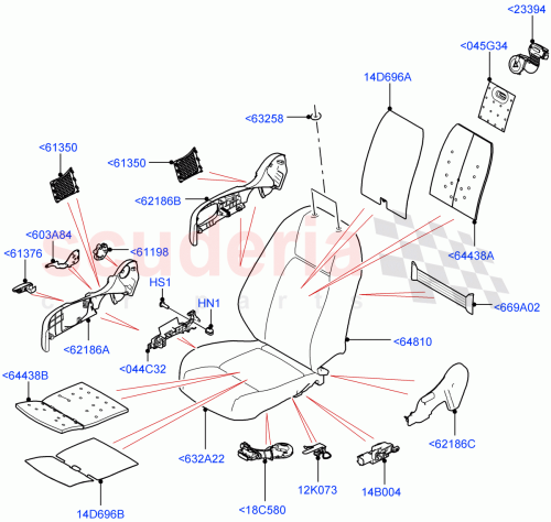Part Diagram for Land Rover LR060364
