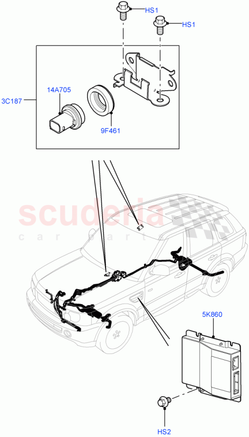 Part Diagram for Land Rover RVY100000