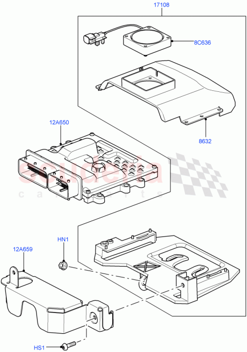Part Diagram for Land Rover LR014590