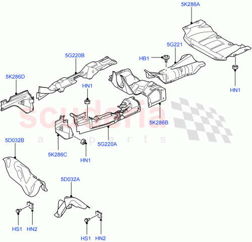 Part Diagram for Land Rover KYH500230