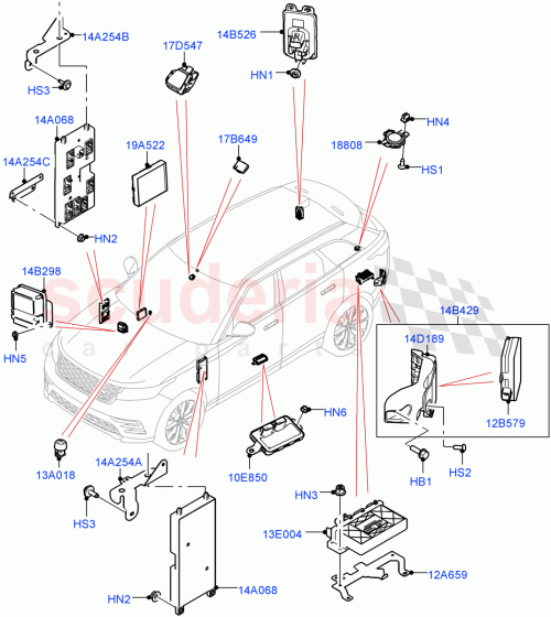 Part Diagram for Land Rover LR143175