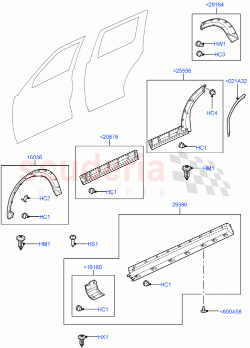 Part Diagram for Land Rover DGP500490PCL
