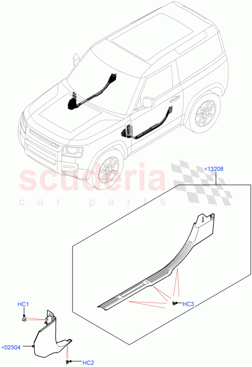 Part Diagram for Land Rover LR155950