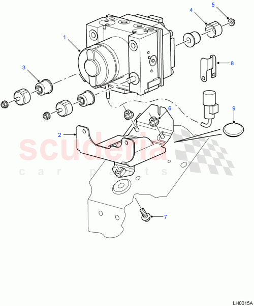 Part Diagram for Land Rover SWM500010