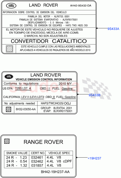 Part Diagram for Land Rover LR032335