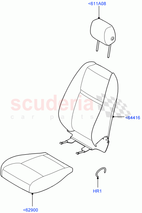 Part Diagram for Land Rover LR140662