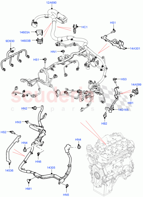 Part Diagram for Land Rover LR144651