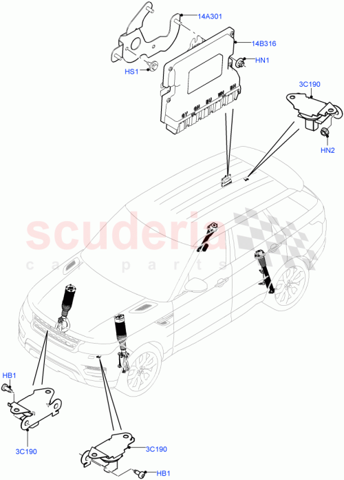 Part Diagram for Land Rover LR061877
