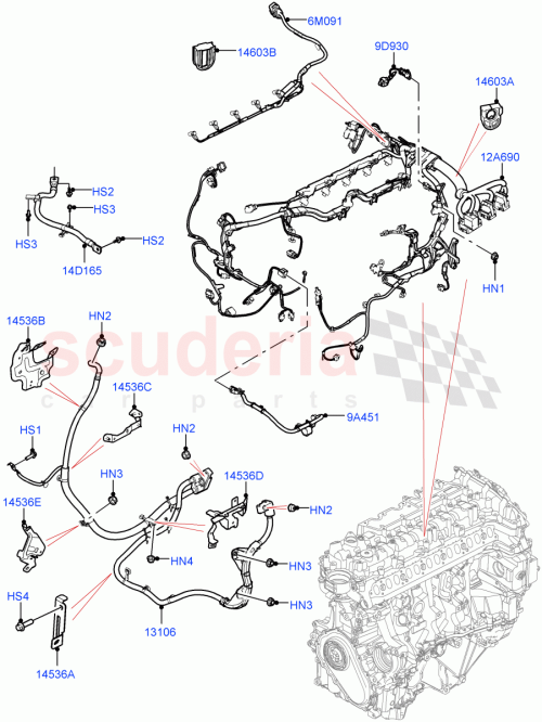 Part Diagram for Land Rover LR159198