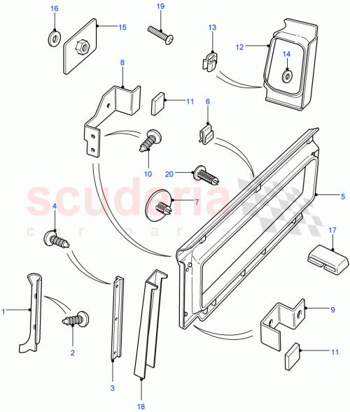 Part Diagram for Land Rover MWC2314