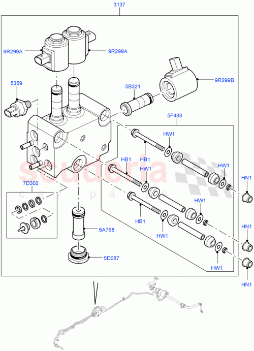 Part Diagram for Land Rover FB108207L