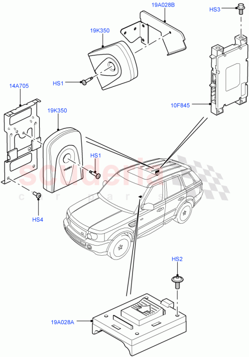 Part Diagram for Land Rover XVJ500370