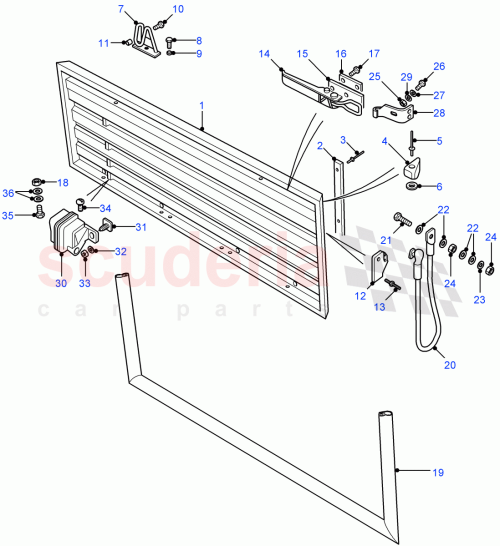 Part Diagram for Land Rover FQR710020