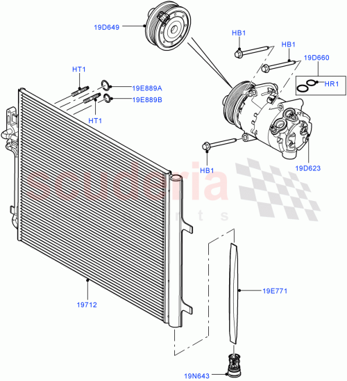 Part Diagram for Land Rover LR027788