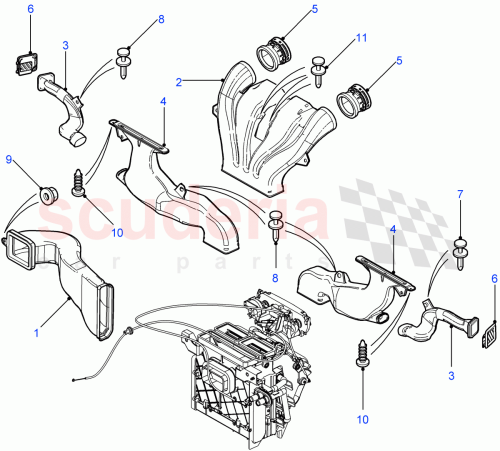 Part Diagram for Land Rover JKC500140