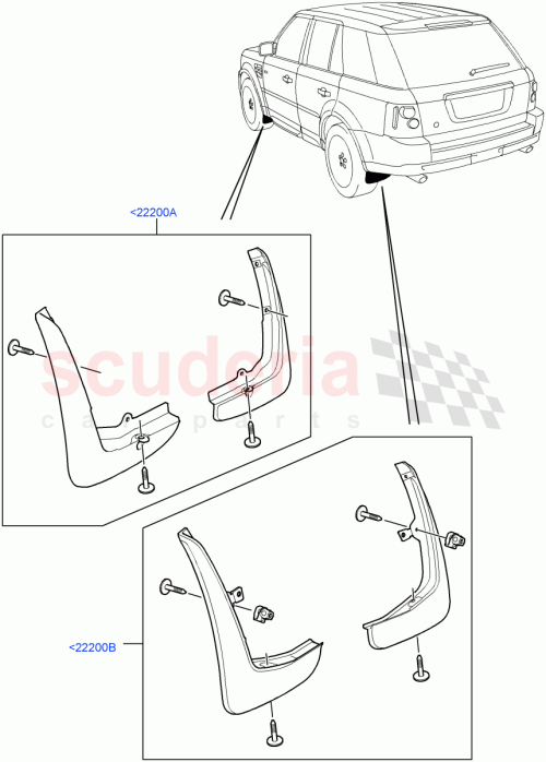 Part Diagram for Land Rover VPLSP0016