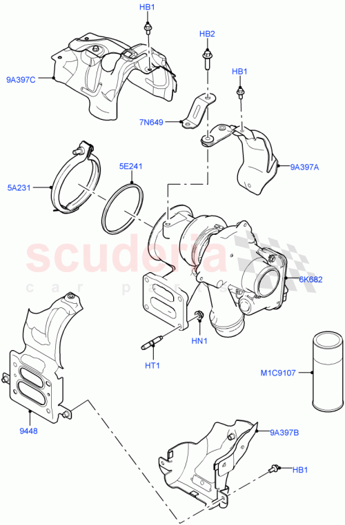 Part Diagram for Land Rover LR161654