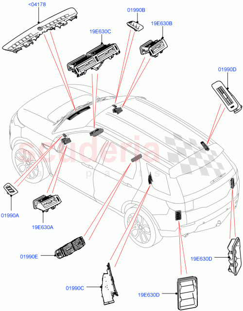 Part Diagram for Land Rover LR127328