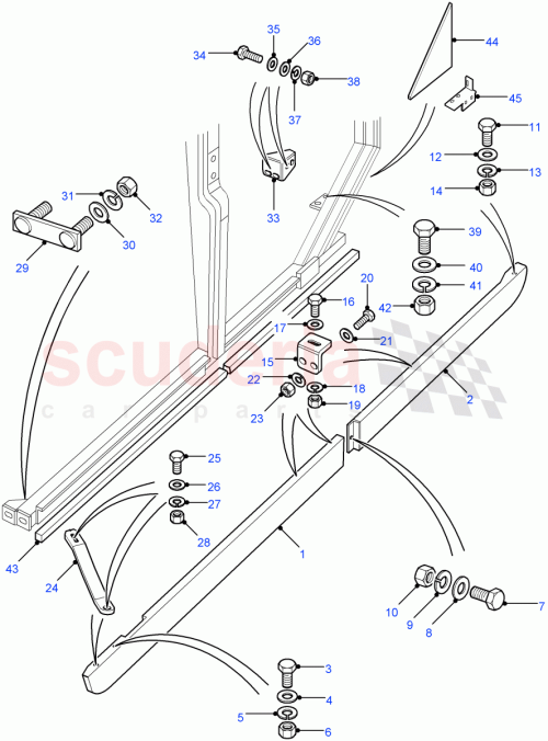 Part Diagram for Land Rover ASU710130
