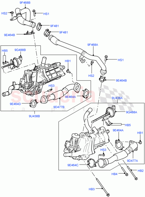 Part Diagram for Land Rover LR013589