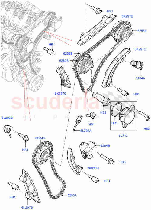Part Diagram for Land Rover LR121816