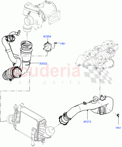 Part Diagram for Land Rover LR141677