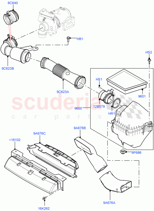 Part Diagram for Land Rover LR092229
