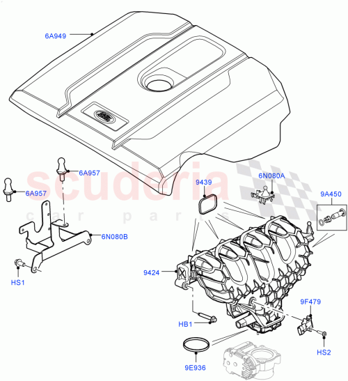 Part Diagram for Land Rover LR057610