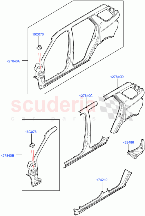 Part Diagram for Land Rover LR061009