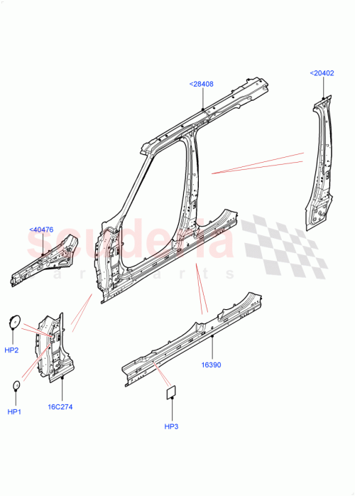 Part Diagram for Land Rover LR061794
