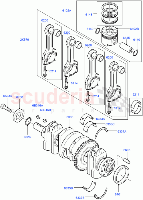 Part Diagram for Land Rover LR038757