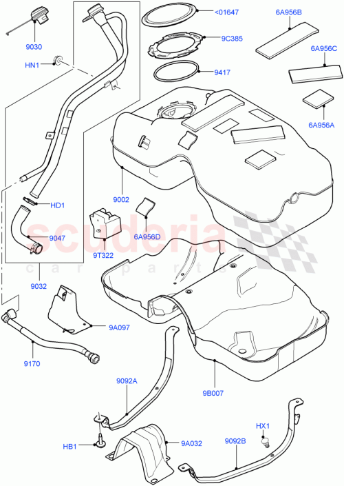 Part Diagram for Land Rover LR060827