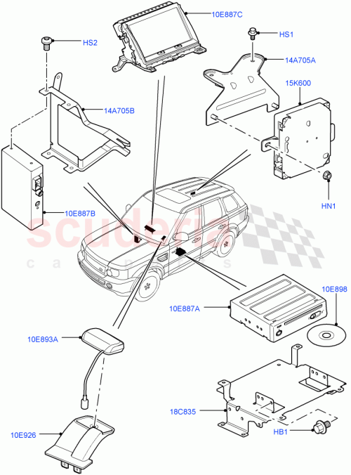 Part Diagram for Land Rover YIW500160