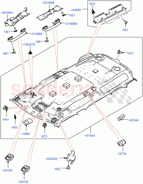 Part Diagram for Land Rover LR091318