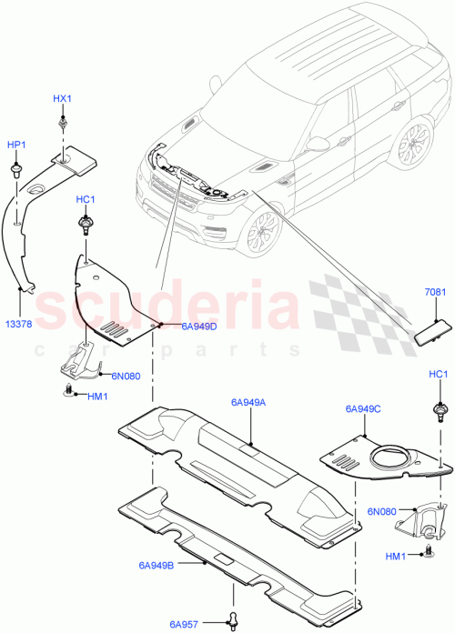 Part Diagram for Land Rover LR121738