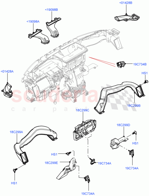 Part Diagram for Land Rover LR083357