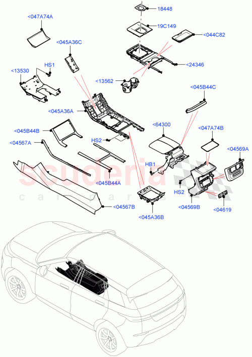 Part Diagram for Land Rover LR155301