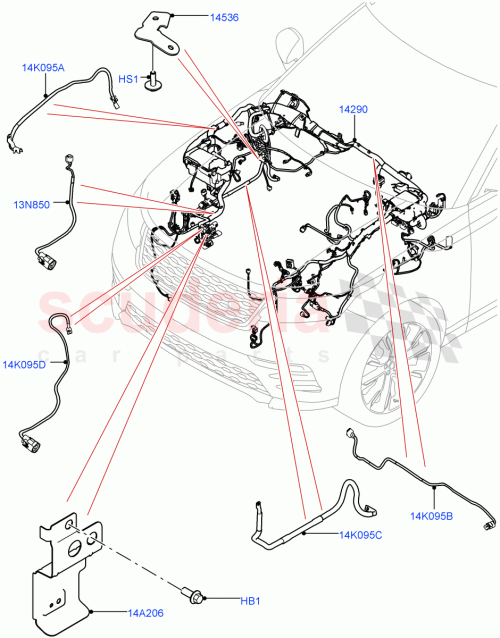 Part Diagram for Land Rover LR095669