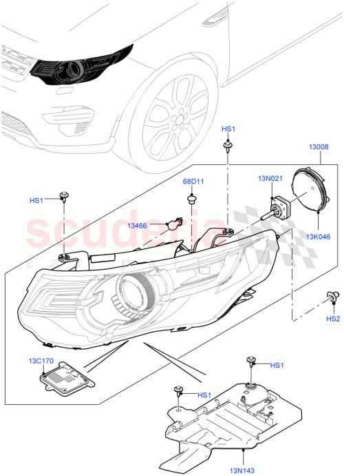 Part Diagram for Land Rover LR128064