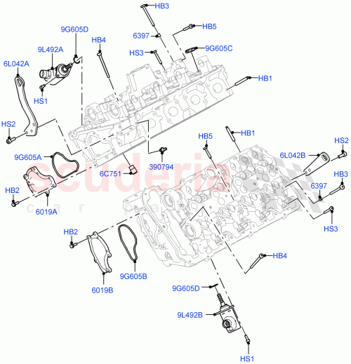 Part Diagram for Land Rover LR158541