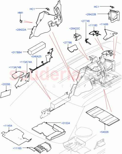 Part Diagram for Land Rover LR144144