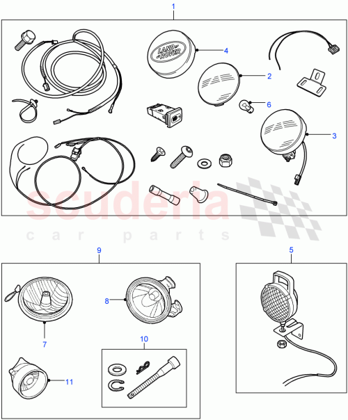 Part Diagram for Land Rover LR004090